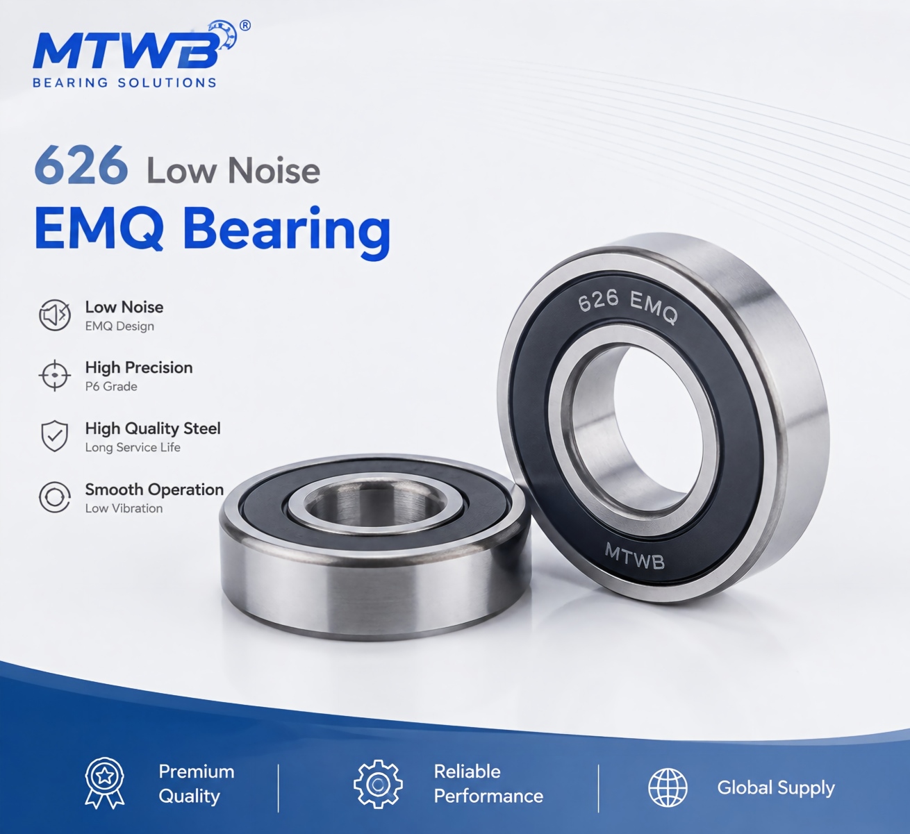 Vòng bi 626 EMQ giảm tiếng ồn