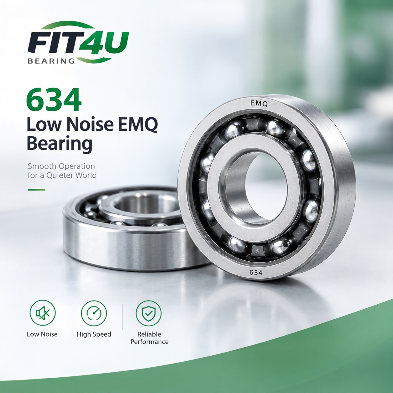 Ổ trục EMQ độ ồn thấp 634