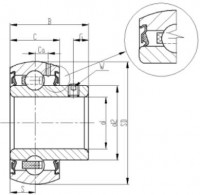 FHS/FHSR Series Insert Bearings – Set Screw Locking